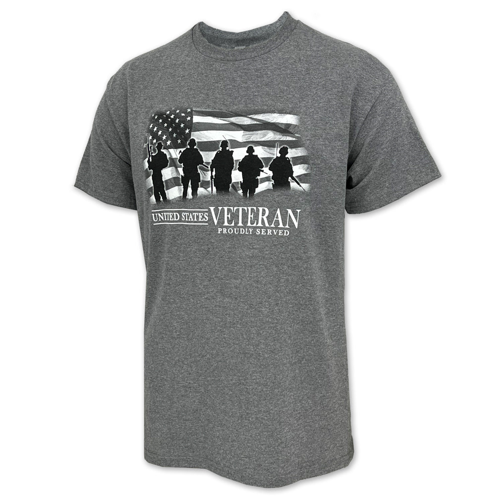 United States Veteran Proudly Served T-Shirt (Graphite) – Air Force Gear