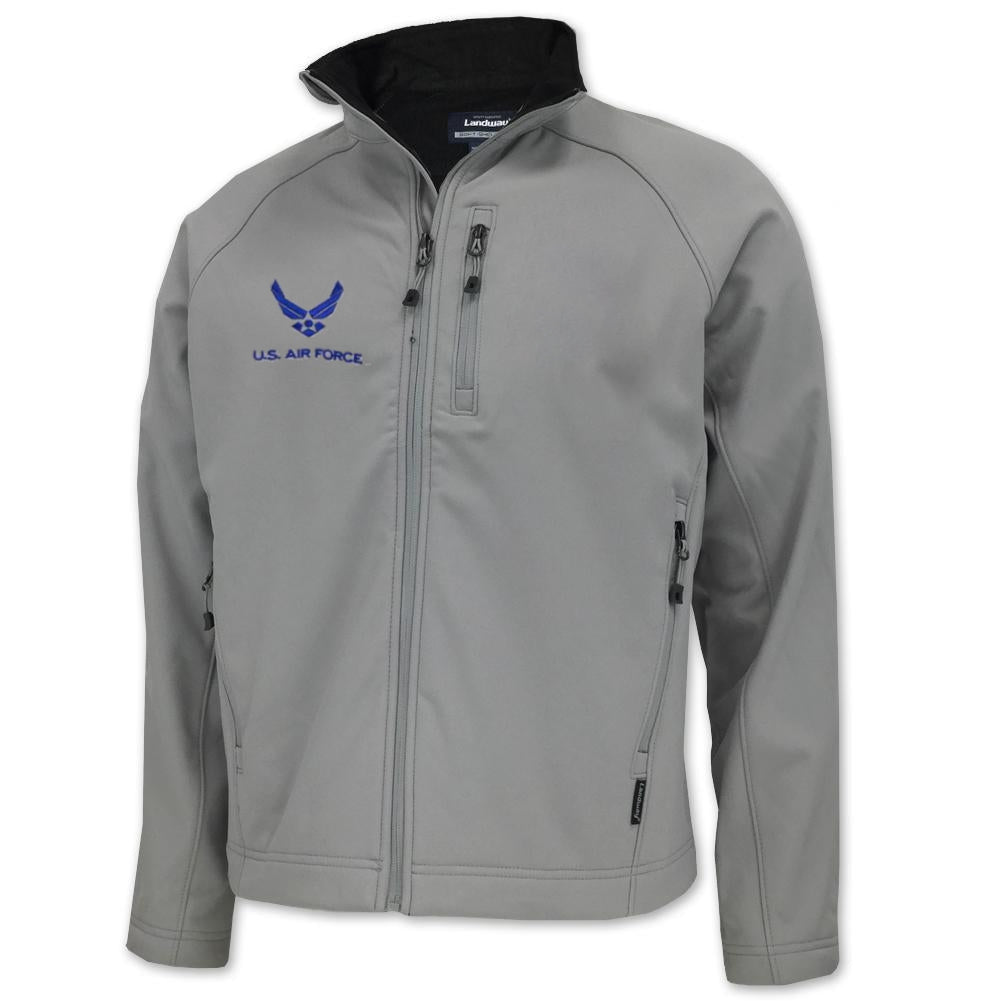 air force gear Air Force Soft Shell Jacket (Silver), 2XL