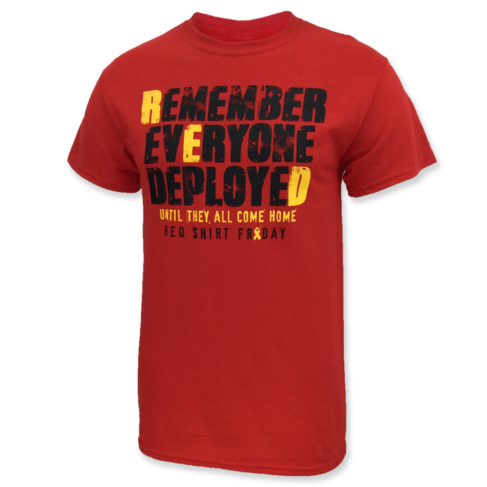 armed forces gear Remember Everyone Deployed T-Shirt (Red), 3XL
