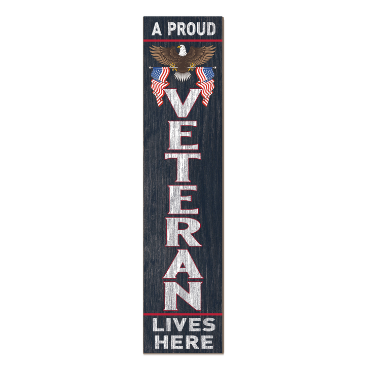 Veterans Leaning Sign Welcome (11x46)*