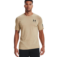 Load image into Gallery viewer, Under Armour Freedom Flag T-Shirt (Sand/Black)