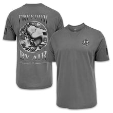 Load image into Gallery viewer, Air Force Under Armour Freedom By Air Skull T-Shirt (Dark Grey)