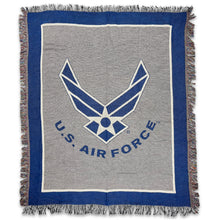 Load image into Gallery viewer, Air Force Knit Blanket (Royal)