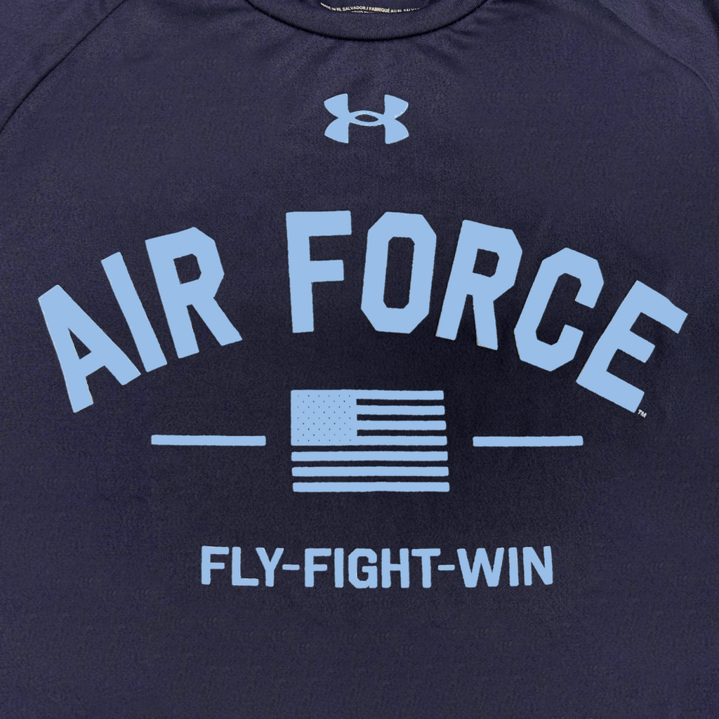Air Force Under Armour Fly Fight Win Tech T-Shirt (Navy)