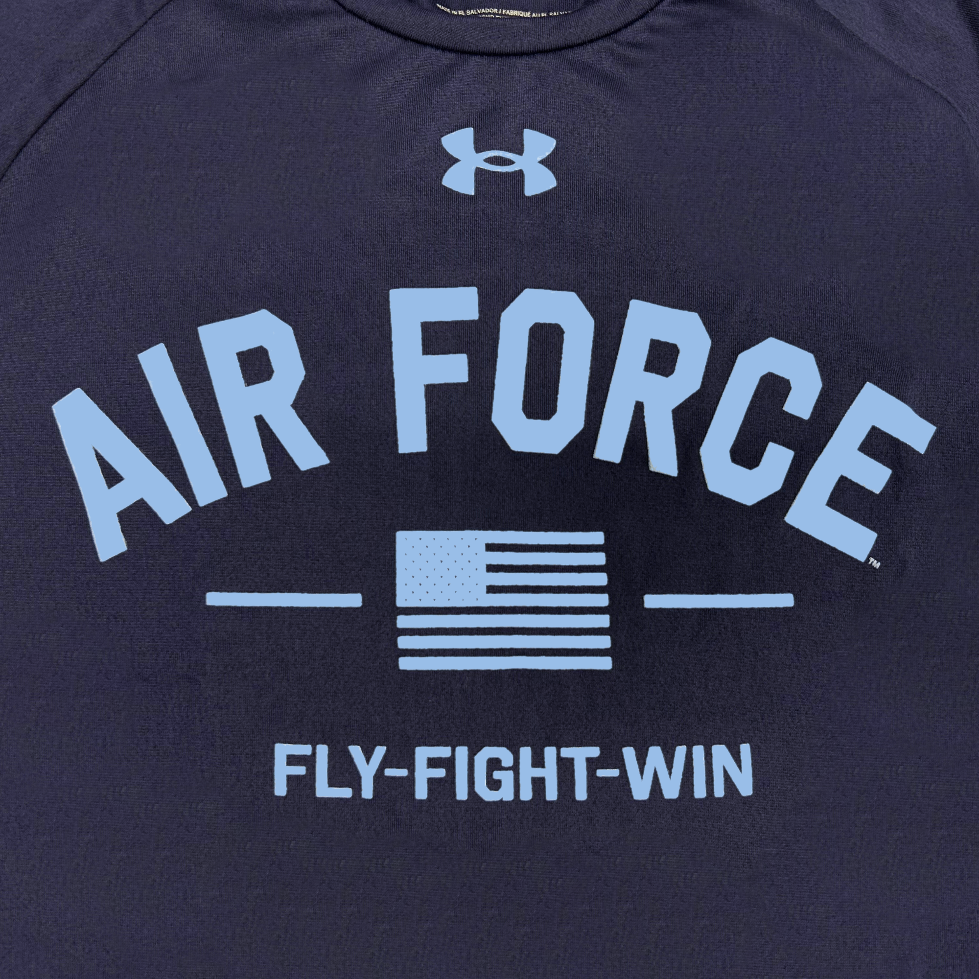 Armour Fight Win Tech T-Shirt (Navy)