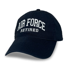 Load image into Gallery viewer, Air Force Retired Relaxed Twill Hat (Navy)
