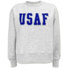 Load image into Gallery viewer, USAF Ladies Boxy Crew (Ash)