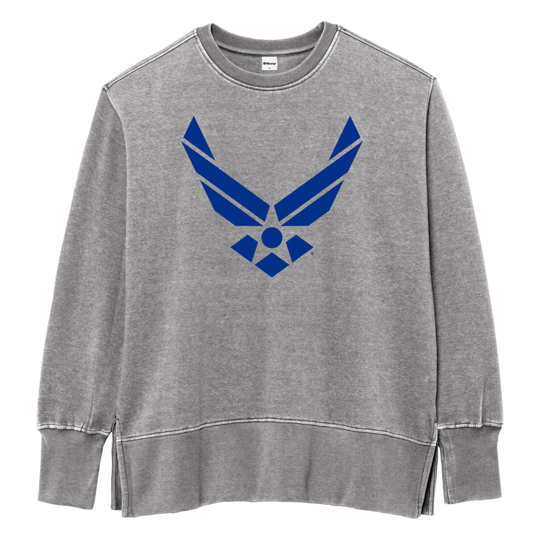Air Force Womens Weathered Fleece Crew (Heather Smoked Pearl)*