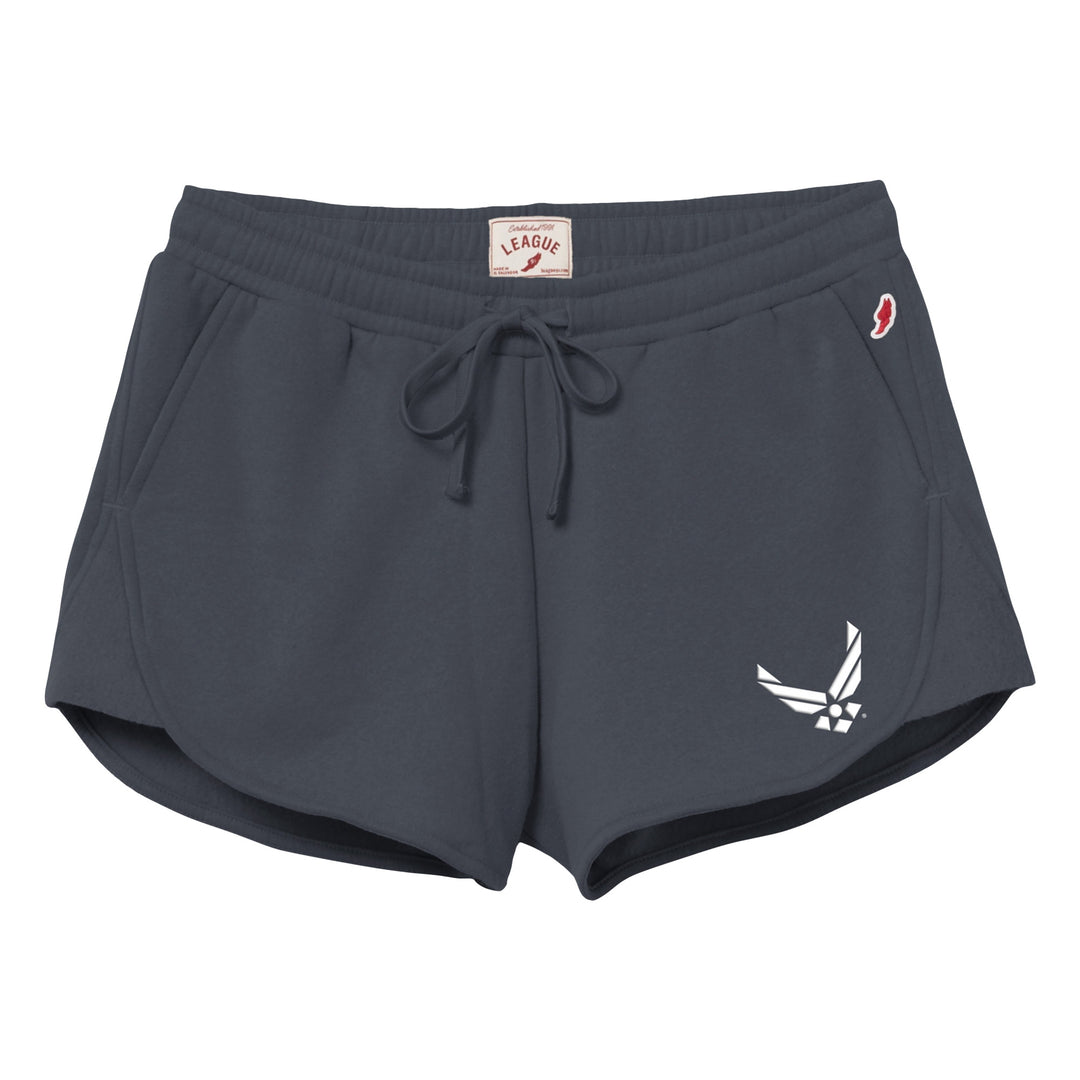 Air Force Womens Reversed Fleece Short (Spring Navy)*