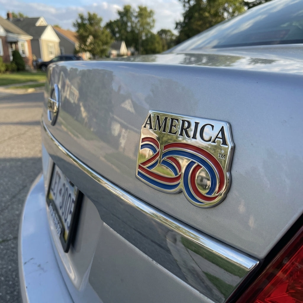 America 250 Acrylic Auto Emblem