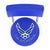 Air Force Wings Stool with Back (Chrome Finish)*