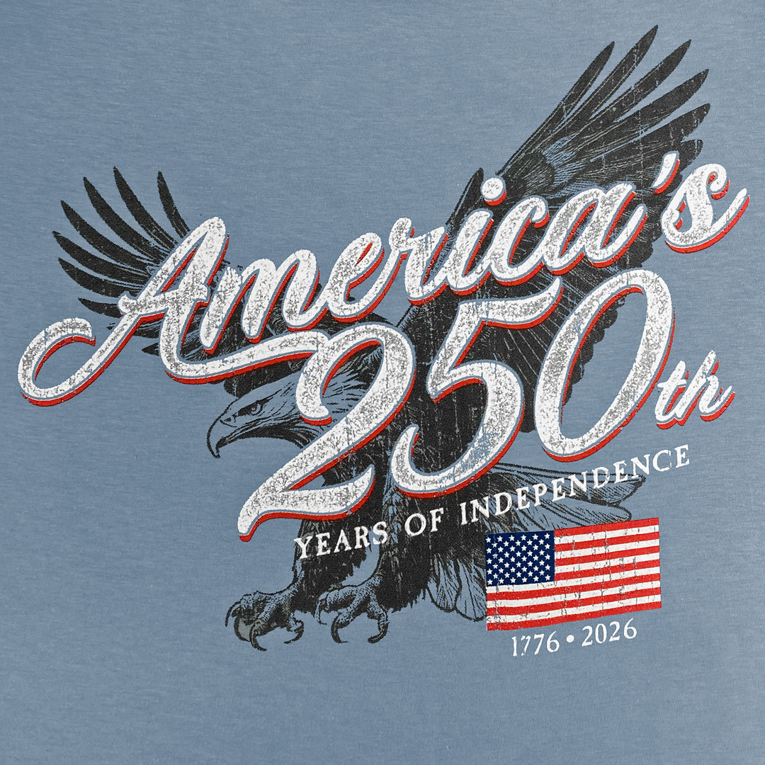 250 Years of Independence T-Shirt (Stone Blue)