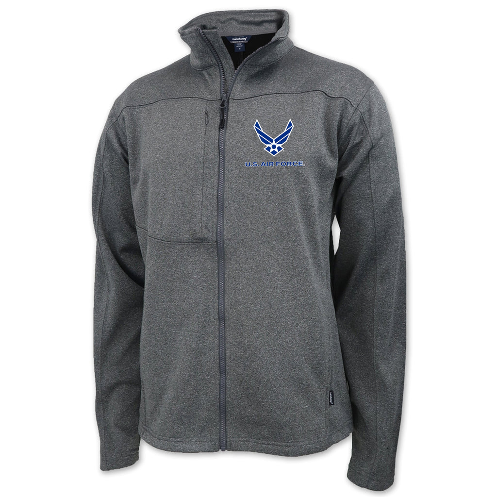Air Force Wings Mens Flash Performance Knit Jacket (Dark Ash)