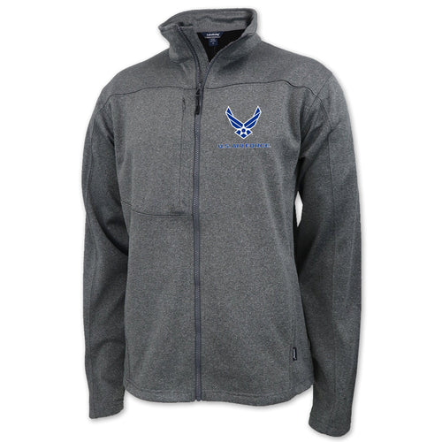 Air Force Wings Mens Flash Performance Knit Jacket (Dark Ash)