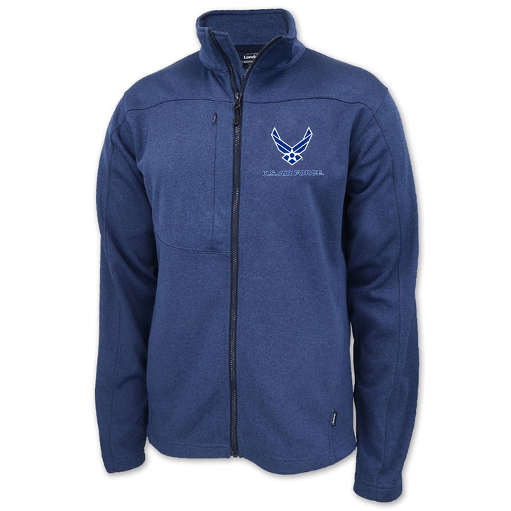 Air Force Wings Mens Flash Performance Knit Jacket (Blue)