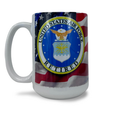 Load image into Gallery viewer, Air Force Seal Retired Mug