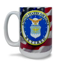 Load image into Gallery viewer, Air Force Seal Retired Mug