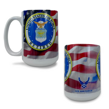 Load image into Gallery viewer, Air Force Seal Retired Mug