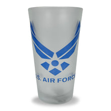 Load image into Gallery viewer, Air Force Wings Logo Frosted Mixing Glass Tumbler
