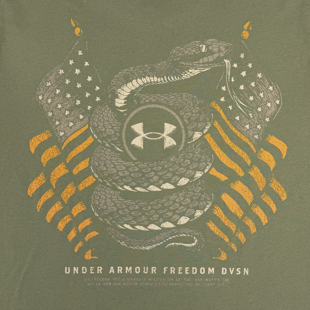 Under Armour Freedom Snake Flag T-Shirt (OD Green)