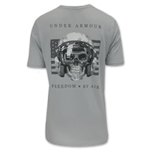 Load image into Gallery viewer, Air Force Under Armour Freedom By Air Skull T-Shirt (Grey)
