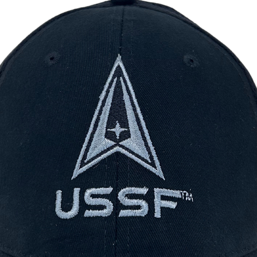 USSF Logo Mesh Back Hat (Black)