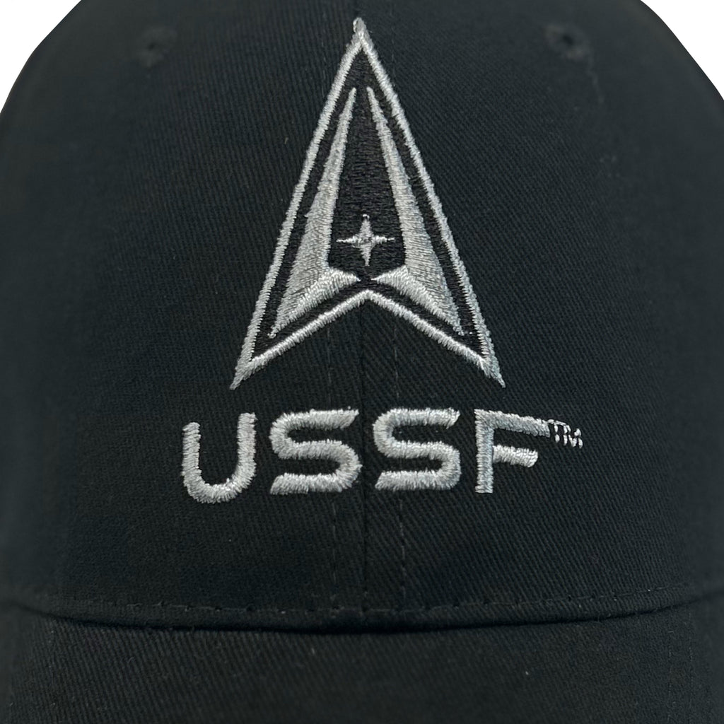 USSF Logo Mesh Back Hat (Black)