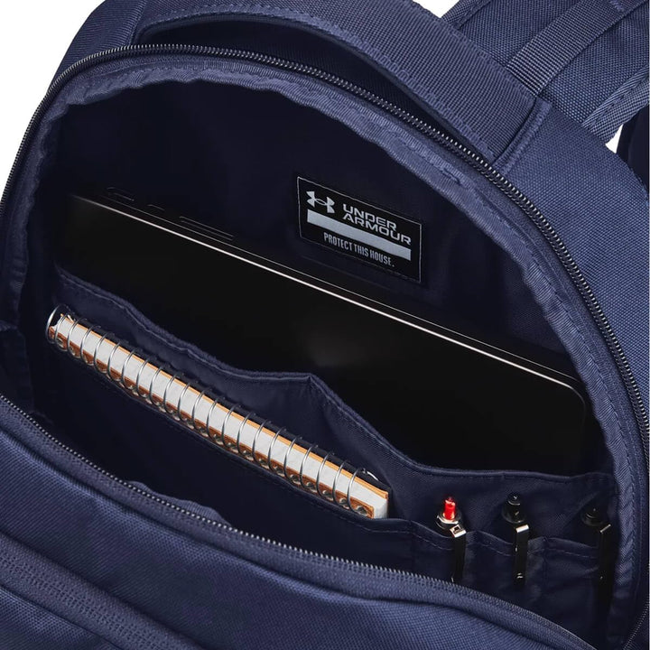 U.S. Air Force Wings Under Armour Hustle 5.0 Backpack (Navy)