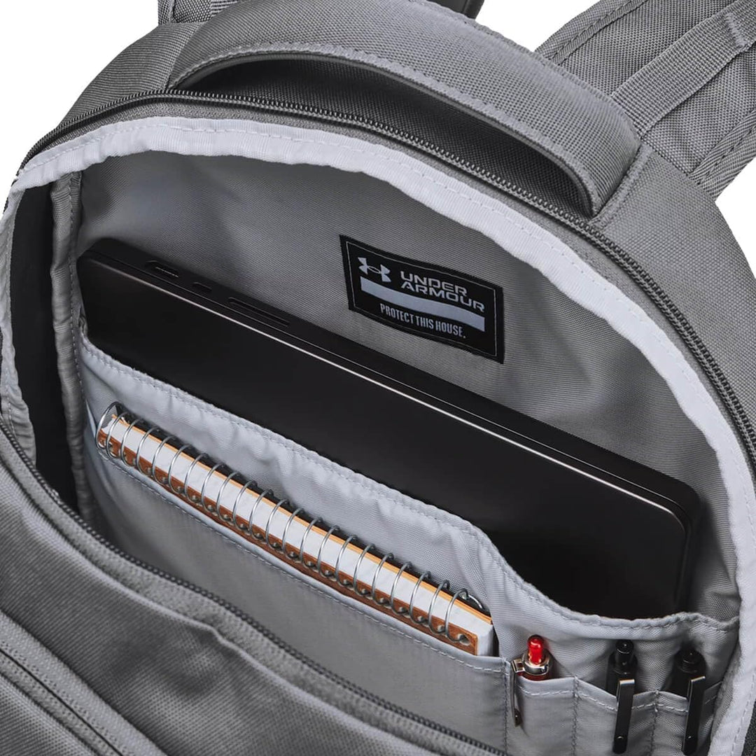 U.S. Air Force Wings Under Armour Hustle 5.0 Backpack (Grey)