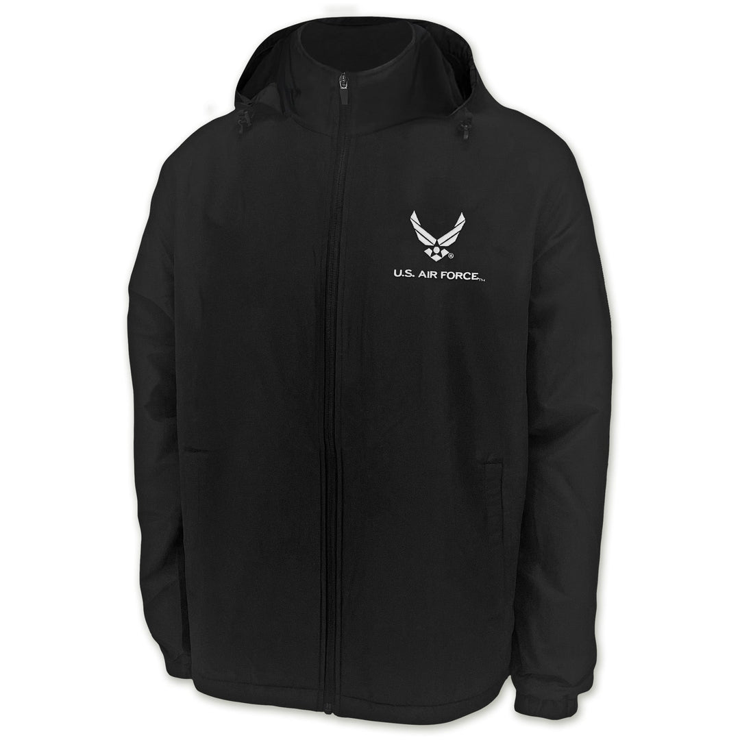 Air Force Wings Atmos Pro Fleece Lined Hooded Jacket (Black)