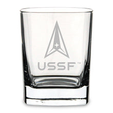 Load image into Gallery viewer, US Space Force Square 11.75oz Double Old Fashion Glass*