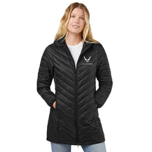 Load image into Gallery viewer, Air Force Wings Ladies Long Helio Insulated Coat (Black)