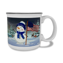 Load image into Gallery viewer, Air Force Winter Scene 15oz Sublimated Campfire Mug (White)