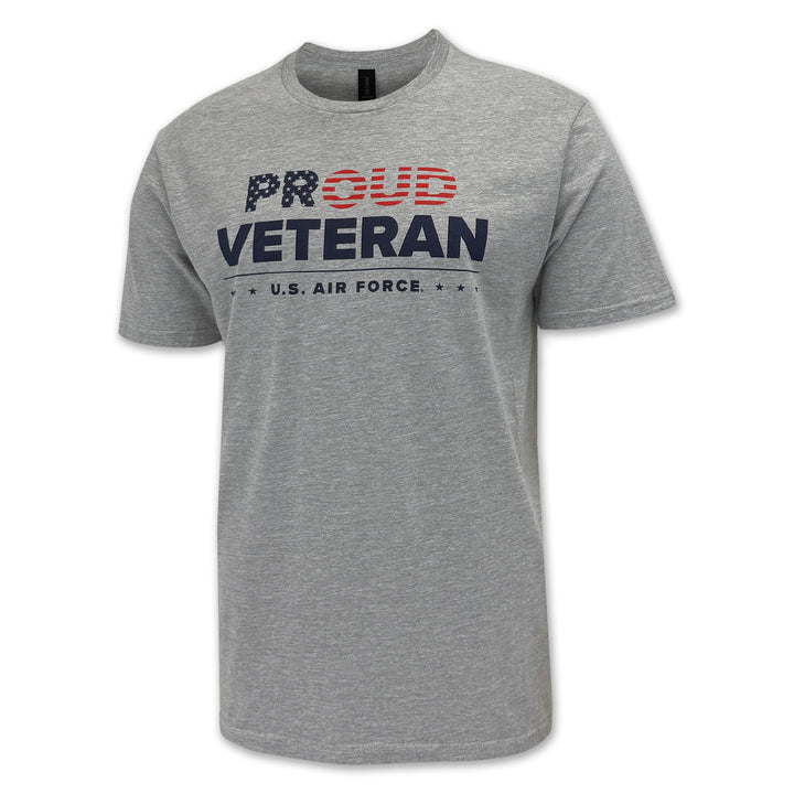 Air Force Proud Veteran T-Shirt (Grey)
