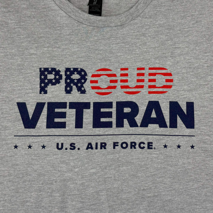 Air Force Proud Veteran T-Shirt (Grey)