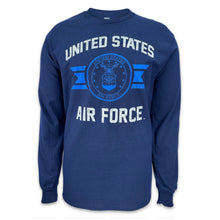 Load image into Gallery viewer, Air Force Vintage Basic Seal Long Sleeve T-Shirt (Navy)