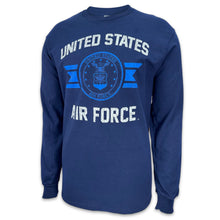 Load image into Gallery viewer, Air Force Vintage Basic Seal Long Sleeve T-Shirt (Navy)