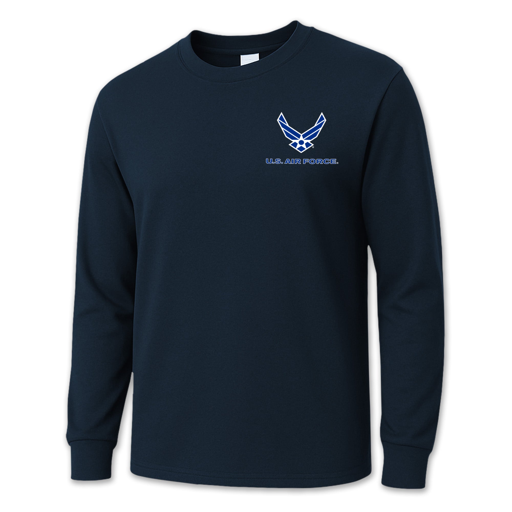 Air Force Wings Logo Long Sleeve T-Shirt (Navy)