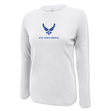 Load image into Gallery viewer, Air Force Wings Ladies Center Chest Long Sleeve