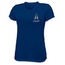 Load image into Gallery viewer, Space Force Ladies Delta Left Chest Performance T-Shirt