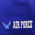 Air Force Wings Emblem Cuffed Knit Beanie (Royal)