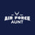 Air Force Aunt T-Shirt (Navy)