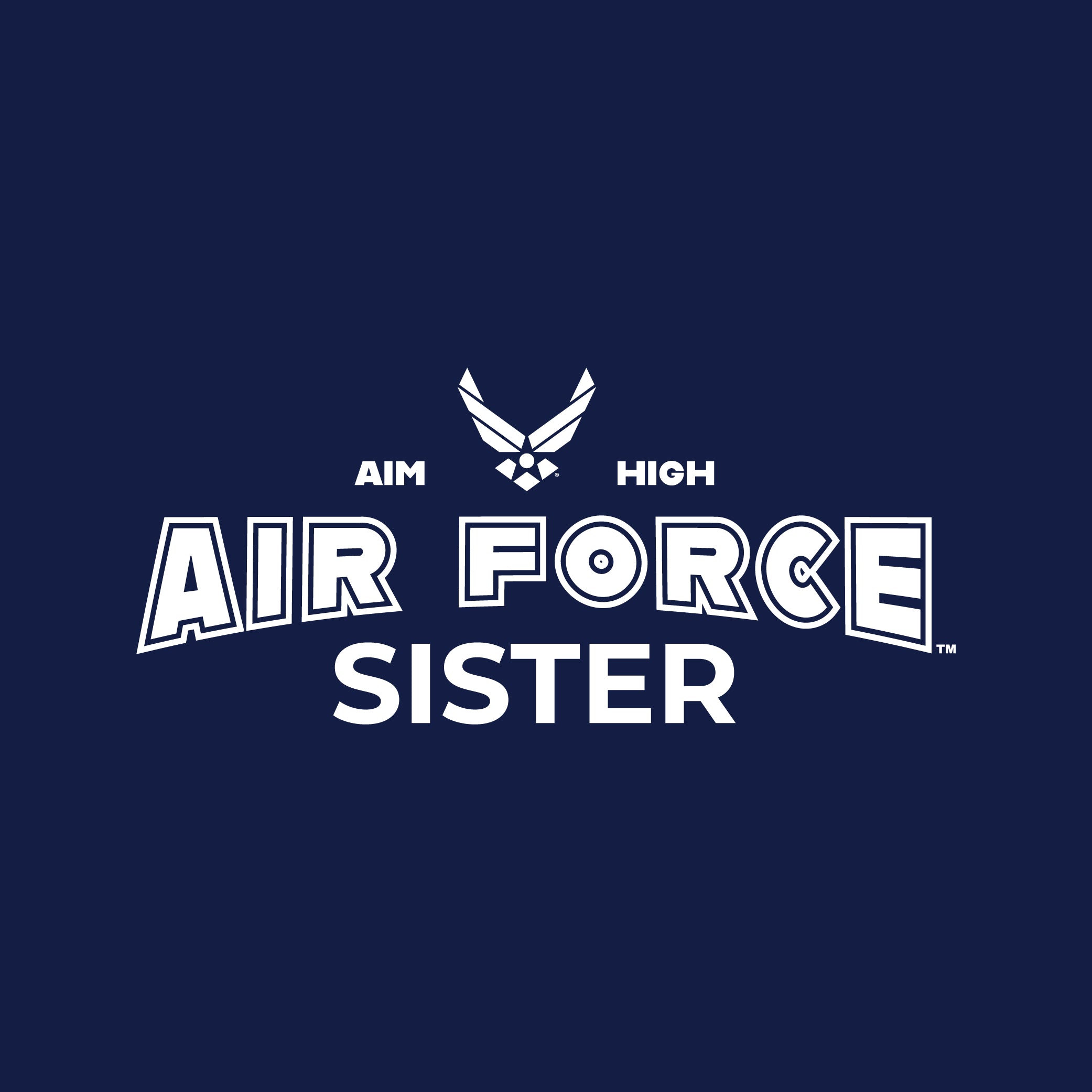 Air Force Sister T-Shirt (Navy)