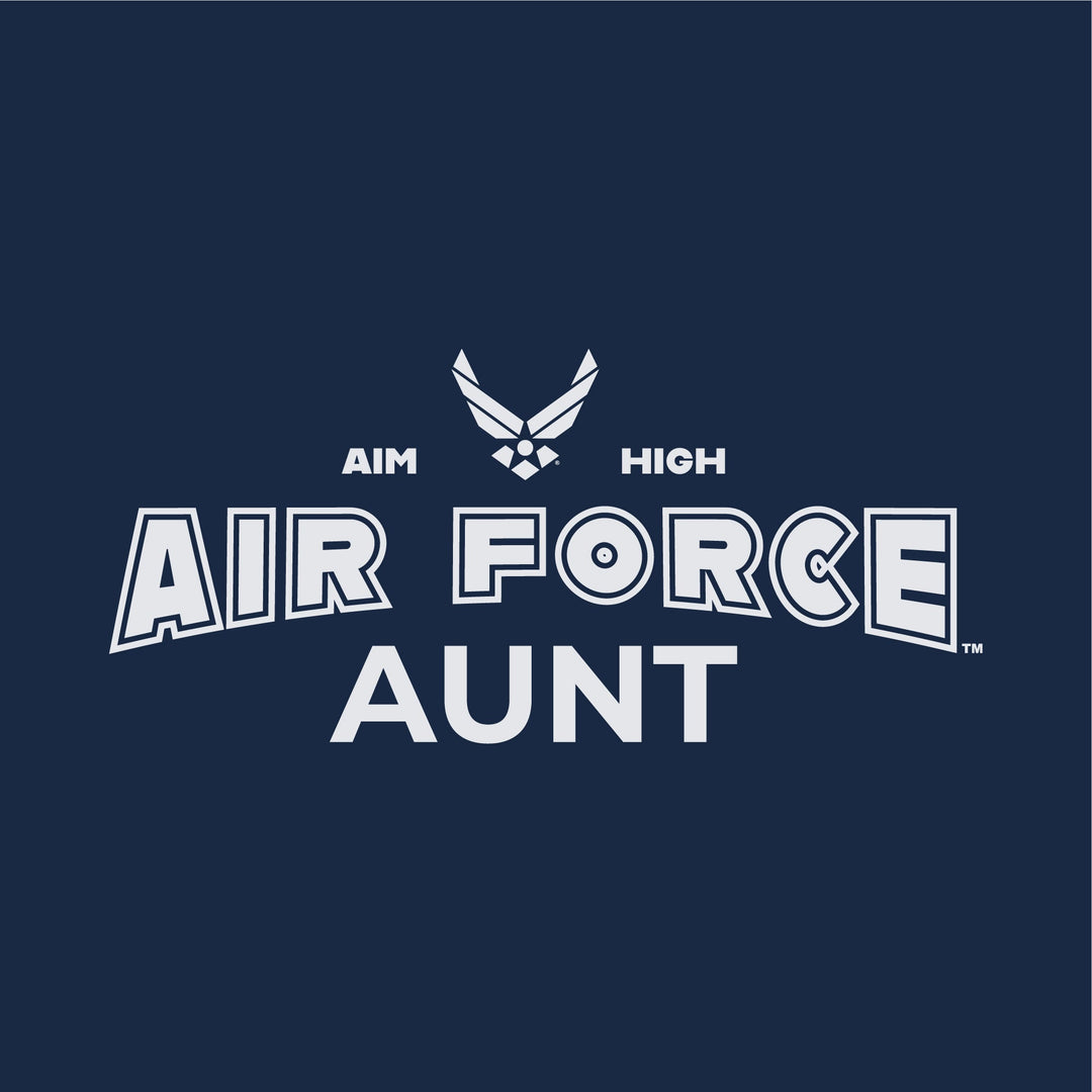 Air Force Aunt Ladies T-Shirt (Navy)
