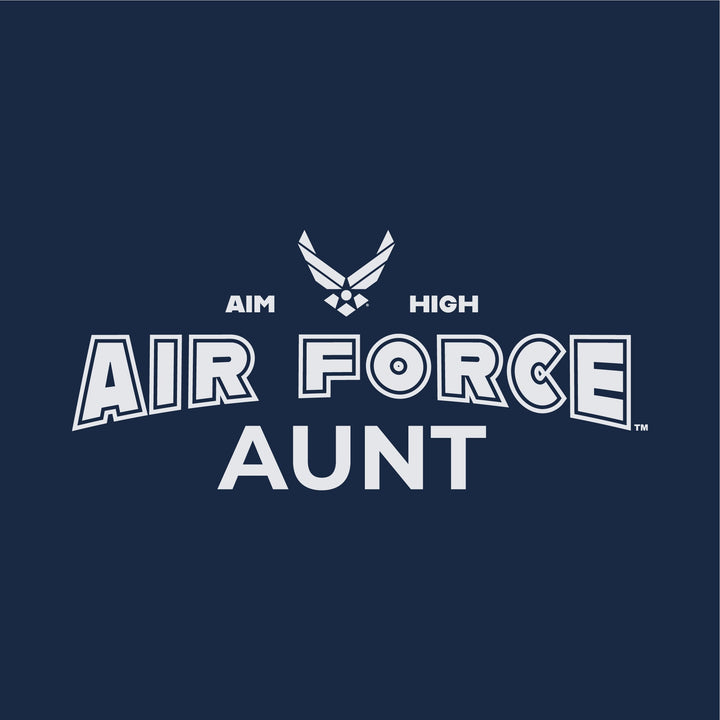 Air Force Aunt Ladies T-Shirt (Navy)