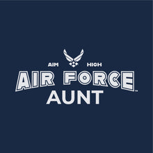 Load image into Gallery viewer, Air Force Aunt Ladies T-Shirt (Navy)