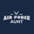Air Force Aunt Ladies T-Shirt (Navy)