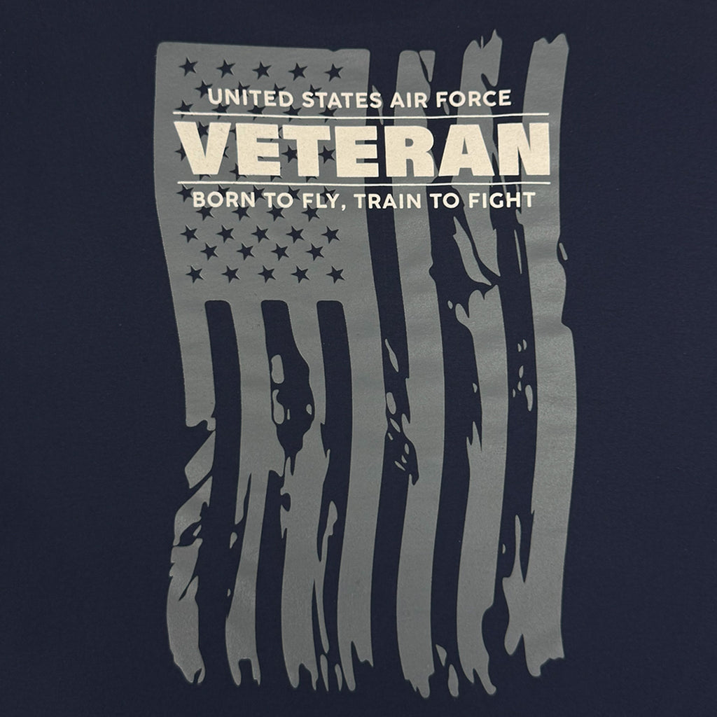 Air Force Veteran Flag T-Shirt (Navy)