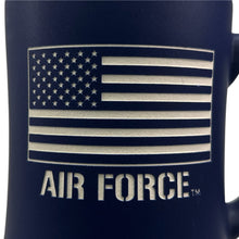 Load image into Gallery viewer, Air Force American Flag MK Etched Mug (Blue)
