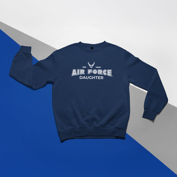 Air Force Daughter Crewneck (Navy)